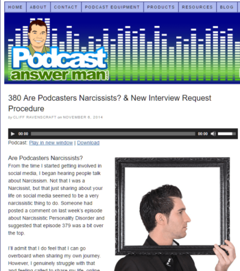 Are Podcasters Narcissists?